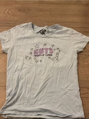 Olivia Rodrigo Guts World Tour Graphic Tee in Light Blue